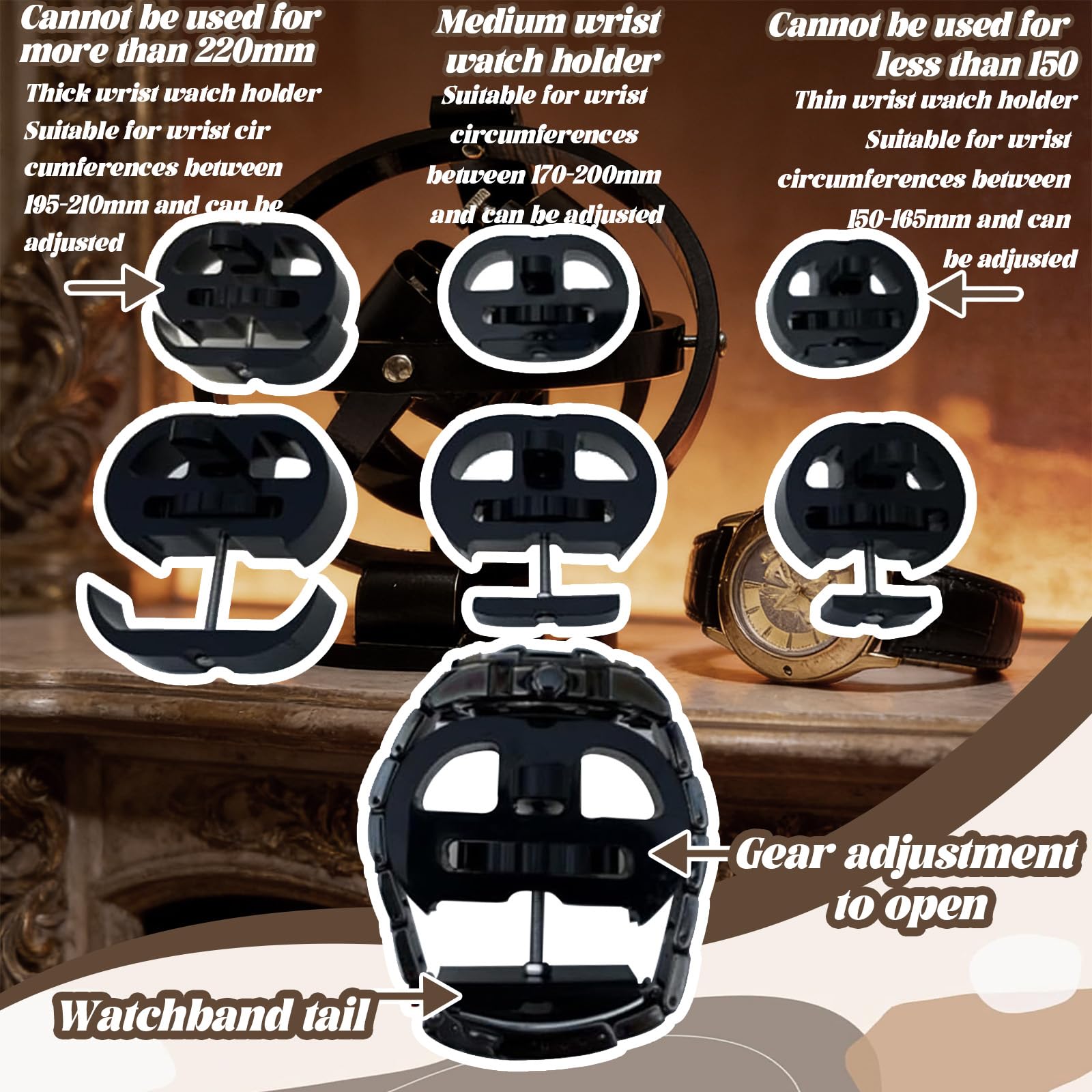 Remontoir Montre Automatique Rotatif avec Minuterie Support Mouvement pour Montres Automatiques