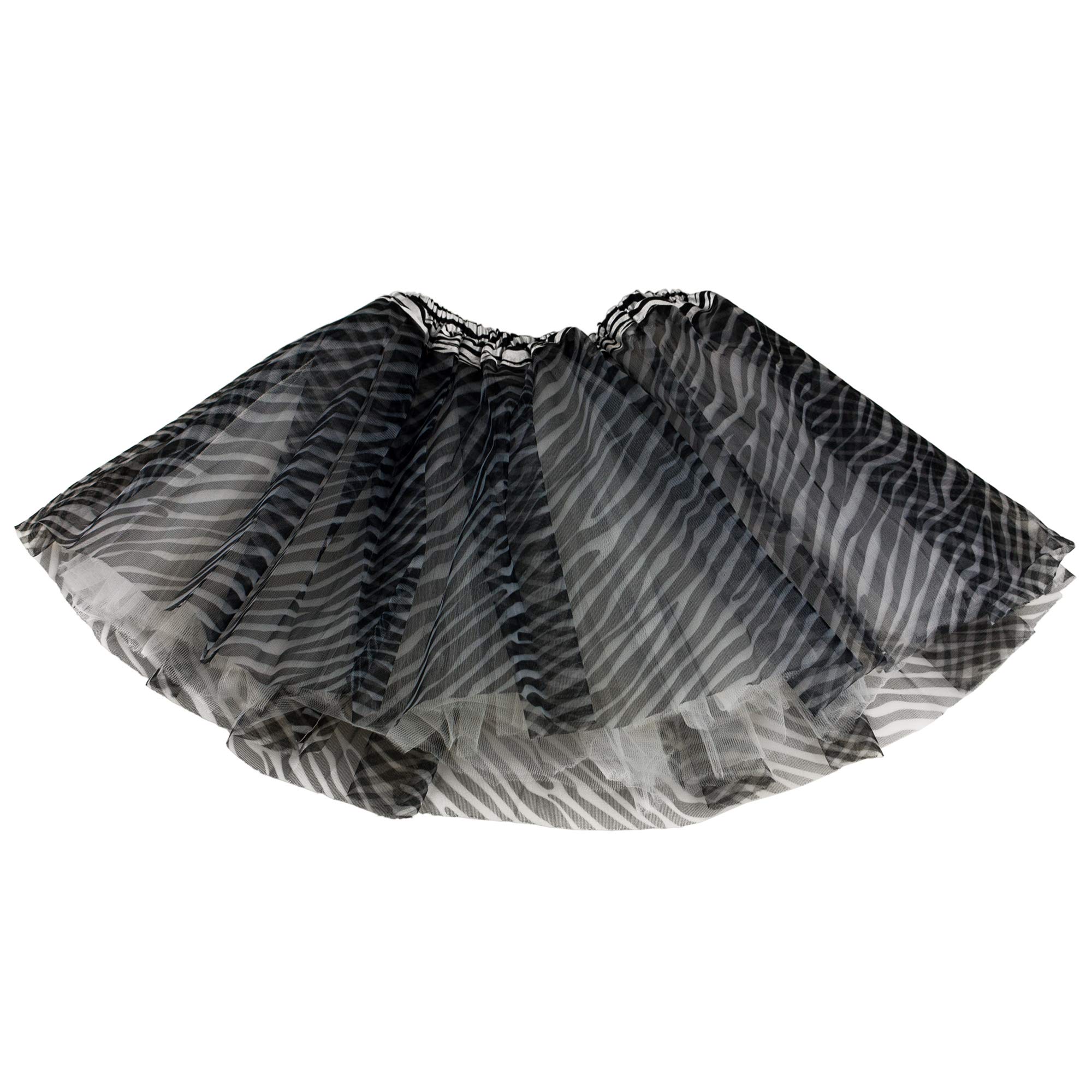 SunnywoodWomen's Tutu Mini Skirt Triple Layered Elastic Waist for Size 00 to Size 5 Teen Girls and Young Adults