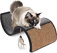 Petlinks Dream Curl Cat Scratcher: Dual Carpet & Sisal Surfaces, Catnip Toy, Lounge Hideout, Furniture Protector for Cats & Kittens