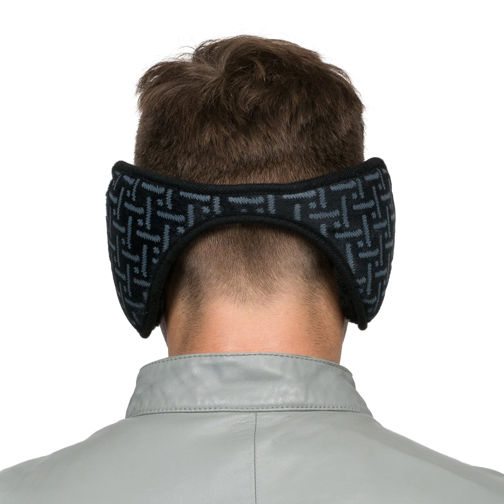 Winter Ear Warmers,Cold Weather Ear Muffs,Earmuffs, Winter Accessory Outdoor Ear Muffs, Unisex and Thickened Style. (Stripe Black)