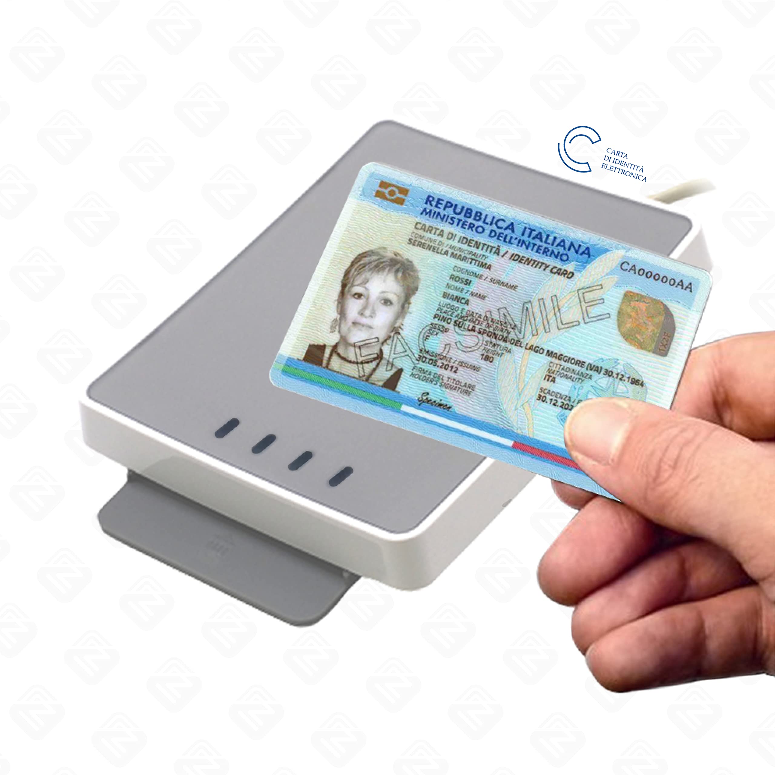 Internavigare uTrust 4701 F - Lettore di smart card e contactless per la tessera sanitaria TS/CNS, firma digitale e Carta d'identità Elettronica CIE (tutte le versioni)