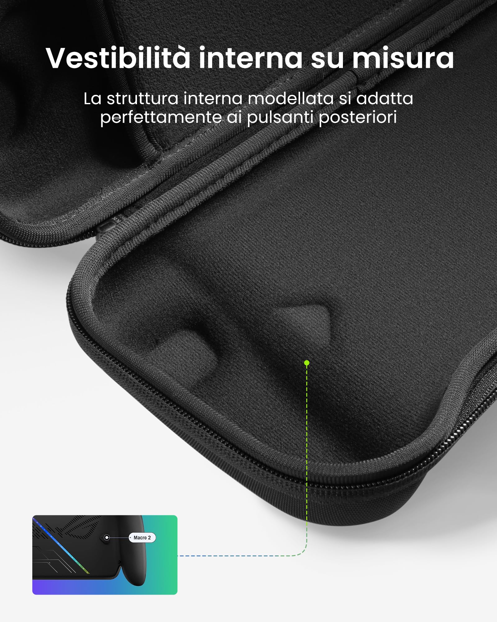 tomtoc Custodia da Trasporto Compatibile con ASUS ROG Xbox Ally / Xbox Ally X 2025, Case Sottile, Custodia Protettiva, Borsa Rigida Portatile da viaggio, Custodia Leggera da Viaggio, Regali Natale