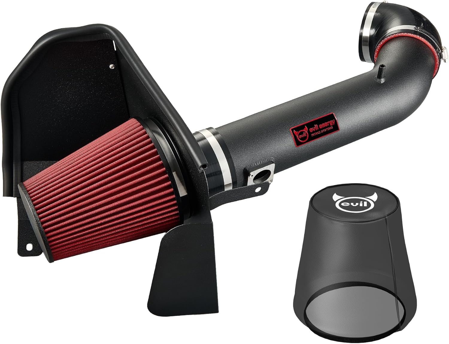 EVIL ENERGY Cold Air Intake Compatible for 2009-2013 Chevy Silverado 1500, GMC Sierra 1500 Yukon, Cadillac Escalade ESV EXT, Increases Horsepower, Towing Power Includes Heat Shield & Pre-Filter