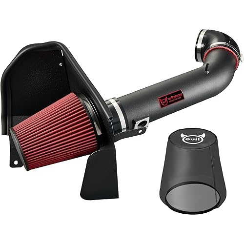 EVIL ENERGY Cold Air Intake Compatible for 2009-2013 Chevy Silverado 1500, GMC Sierra 1500 Yukon, Cadillac Escalade ESV EXT, Increases Horsepower, Towing Power Includes Heat Shield & Pre-Filter