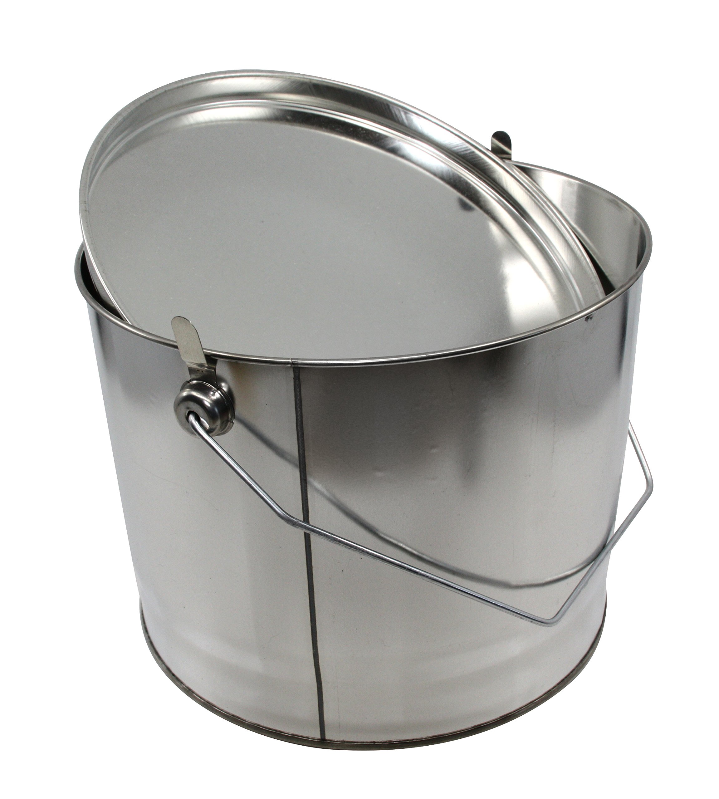 Wasserrose 5 L Blecheimer mit Deckel Weißblech lebensmittelecht