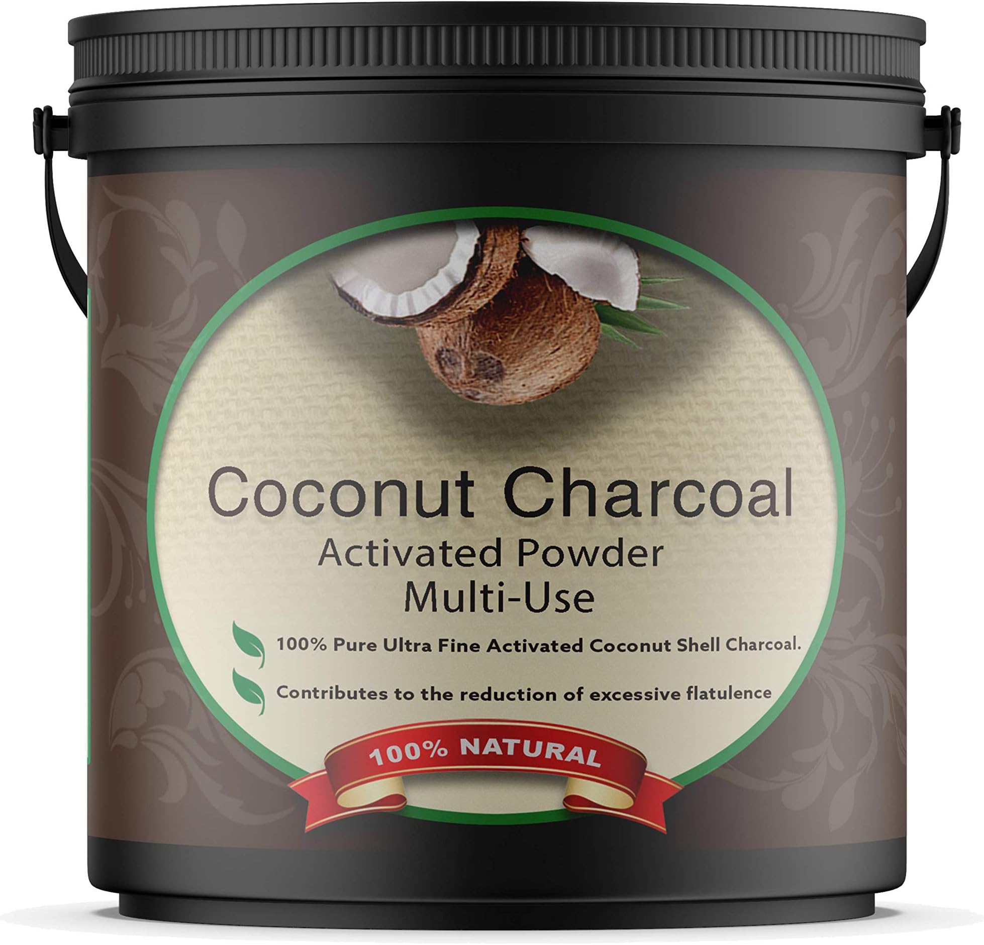 500g Fine Activated Coconut Charcoal Powder- 100% Pure - Premium Food & Cosmetic Grade | by WellGood