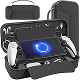daydayup Carrying Case Compatible with PlayStation Portal Remote Player, PlayStation Portal Case with Zip Pocket, Storage Protection for Charger Adapter, Gaming Handheld Bag for PS Portal (Black)
