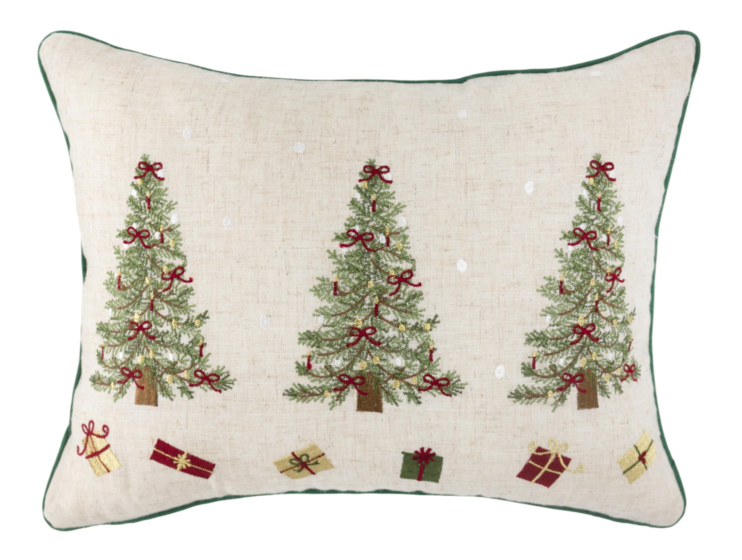 Peggy Wilkins Little Tree Christmas Embroidered Complete Cushion - 33cm x 45cm