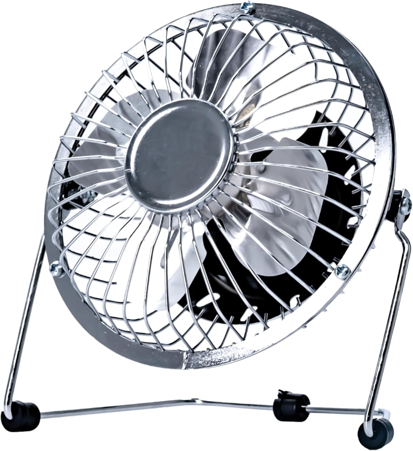 Status USB mini ventilátor krómozott