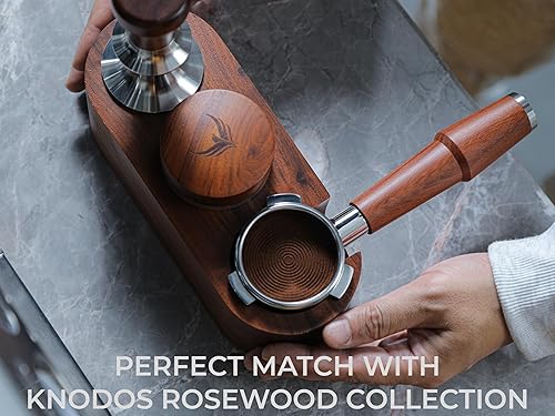 Miniatura 4 de Herramienta distribuidora de café de 2.008 in, distribuidor de café de madera, acero inoxidable, herramienta de distribución de espresso de 2.008