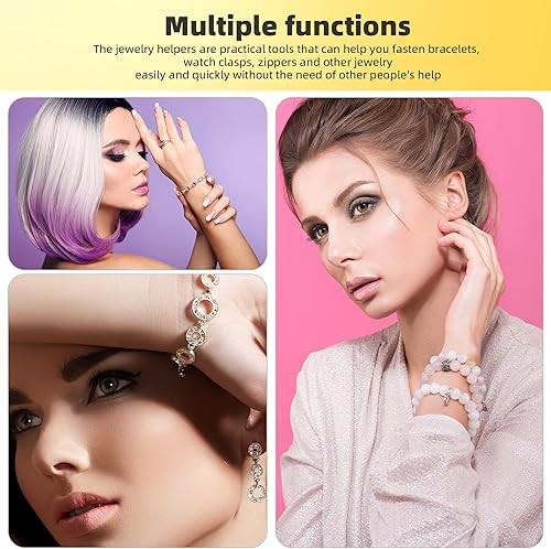 Miniatura 6 de Herramienta de pulsera, ayudante de joyería, pulsera de mano, equipo de fijación y enganche, para joyería, pulsera, collar, cierre de reloj,