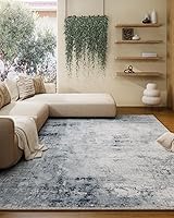 Vista 84 de Alfombras de Área 8x10 Lavables: Alfombra Grande para Sala de Estar Resistente a Manchas Desgastada Vintage Boho Alfombra Antideslizante de Pelo