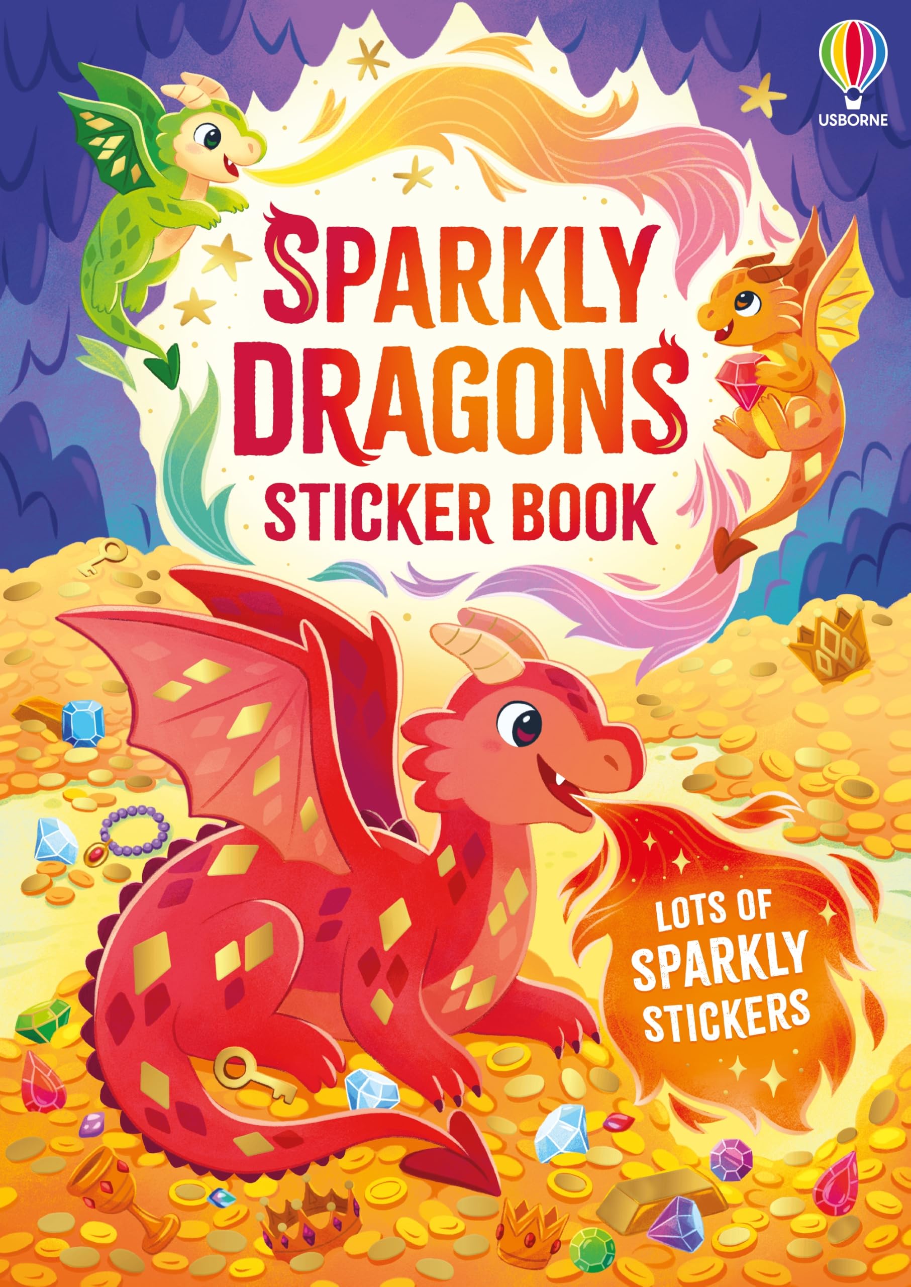 Sparkly Dragons Sticker Book (Sparkly Sticker Books)