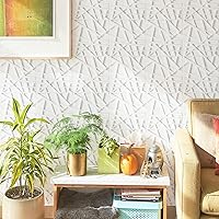 Vista 4 de 33 Pack 3D Wall Panels for Interior Wall Decor, 12''x12'' White Accent Textured Wall Panels, Wall Covering Panles for Living Room, Gaming Room, TV
