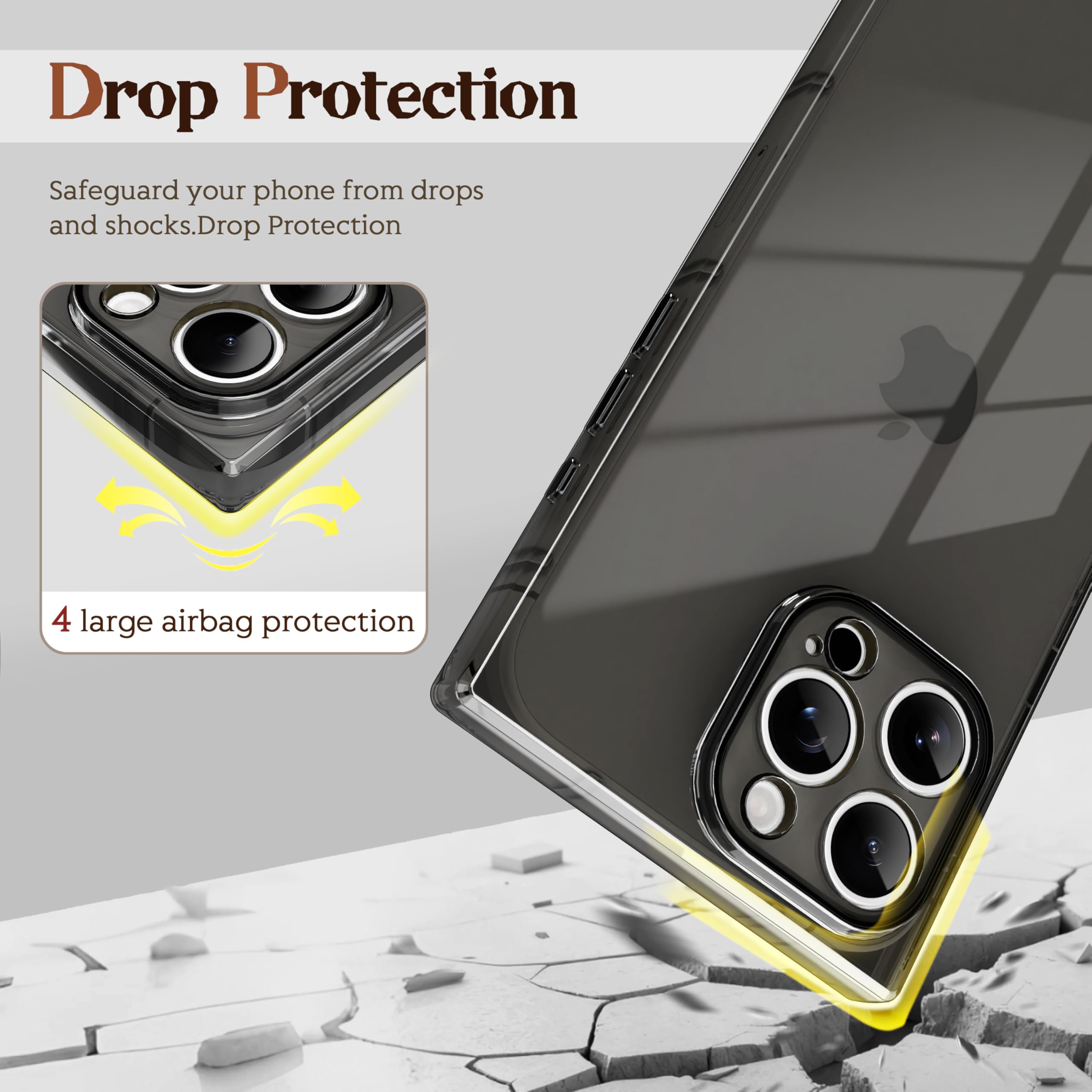 Amazon.com: IAIYOXI Rectangle Case Compatible for iPhone 13 Pro