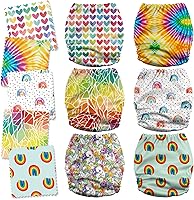 Vista 2 de Mama Koala 3.0 Pañales de tela para bebé con 6 inserciones, con 6 inserciones de algodón de cáñamo Bboo de 6 capas