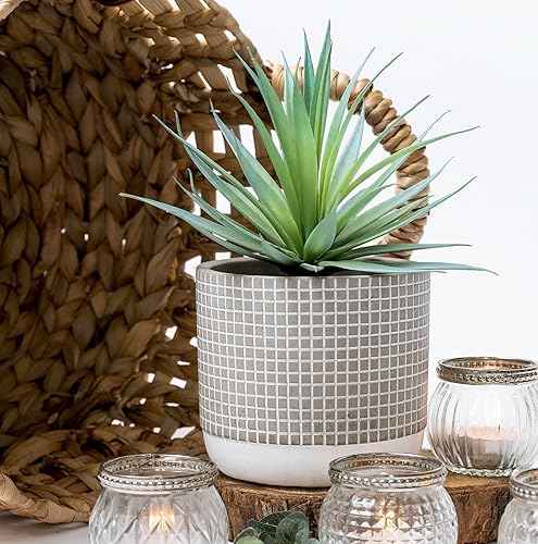 Miniatura 4 de Kurrajong Farmhouse Planta artificial Planta falsa de 8 pulgadas Suculenta artificial en maceta Suculenta falsa Vegetación sintética para