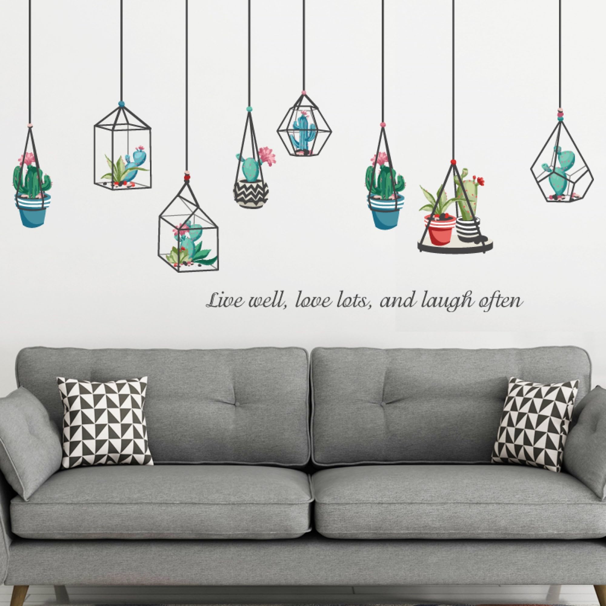 JAAMSO ROYALS Poorminer Plants Cactus Stickers for Walls of Home, Wall Sticker for Living Room, Wall Stickers for Home, Wall Painting Stickers, Living Room Wall Stickers (60CM x 90CM) (B0CR43NFF3) Amazon Price History, Amazon Price Tracker