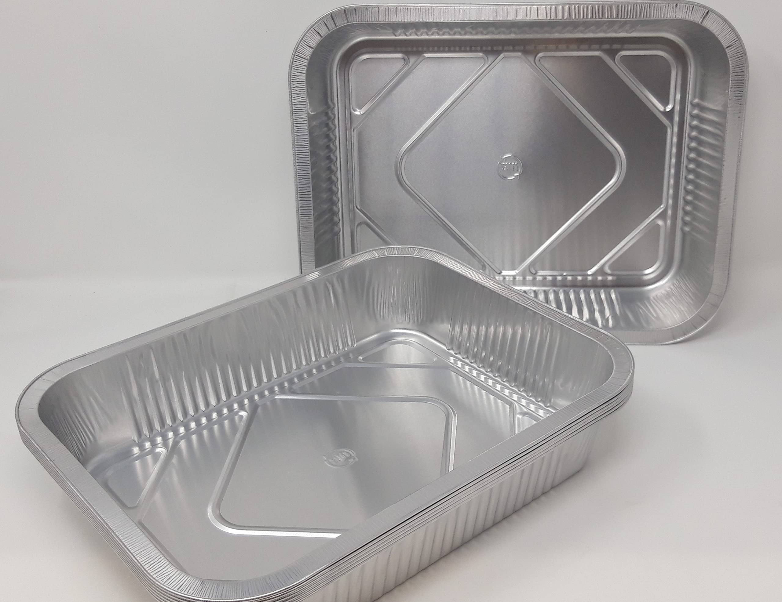 40 x Aluminium Foil Smoothwall Rectangular Roasting Oven Baking Dish Tray 31x24x6cm