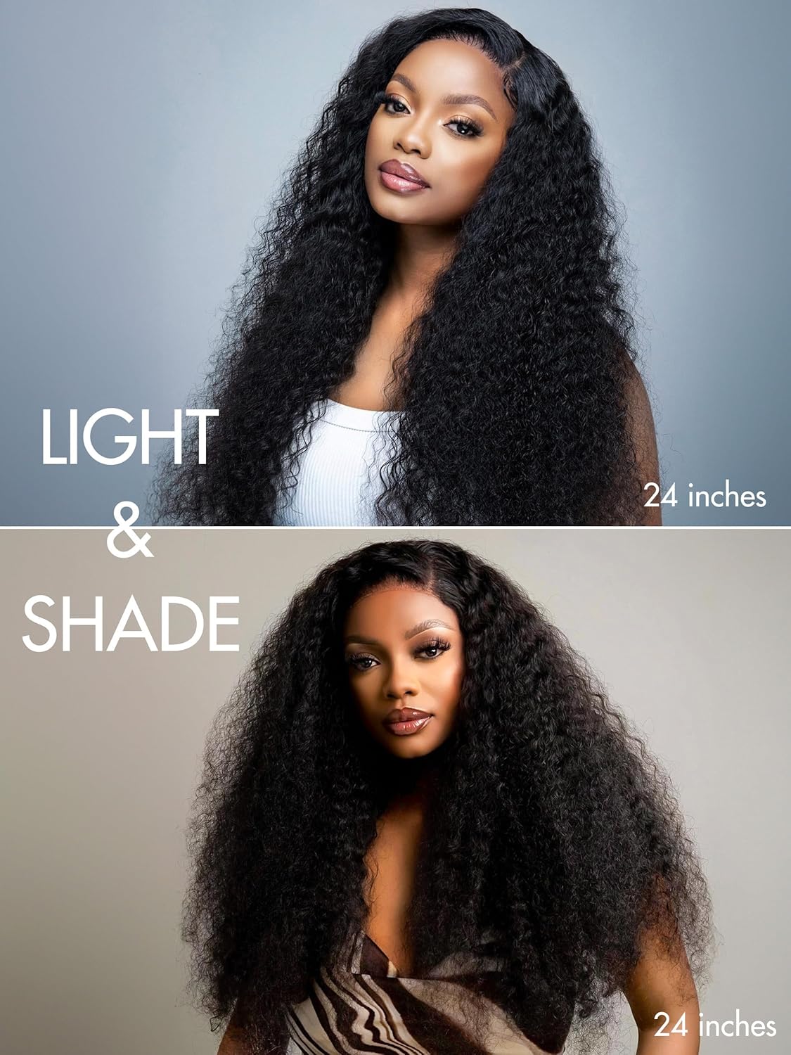 LUVME HAIR 14 Inch Natural Black Curly 5X5 Lace Front Wig Human Hair Pre Cut Lace Glueless 5X5 Closure Wig Pre Plucked For Women 180 Density