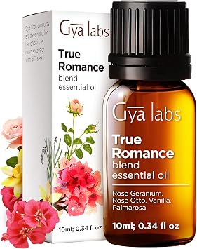Gya Labs True Romance Essential Oil Blend - Sweet & Floral Scent 0.34 Fl Oz