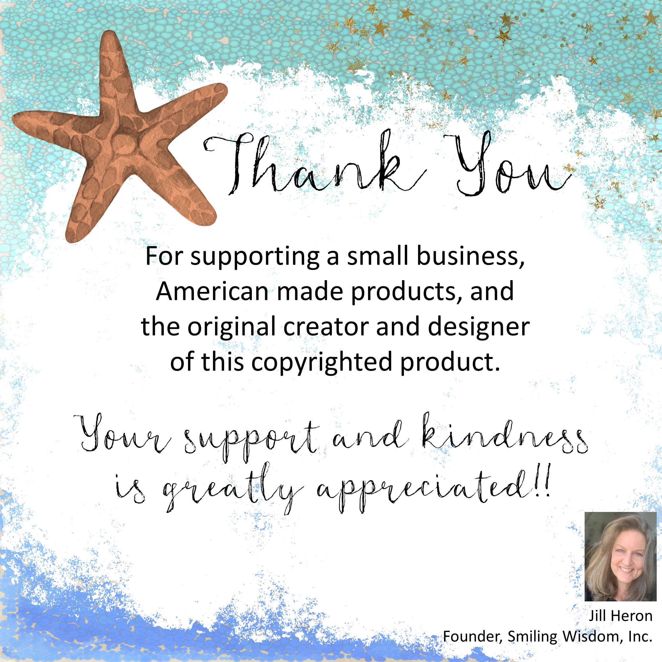 Smiling Wisdom Zestawy upominkowe w dużych opakowaniach po 50 sztuk – mini kartki z uznaniem dla pracowników i wolontariuszy firmy Starfish Story i srebrna pamiątka – stanowią duży wybór