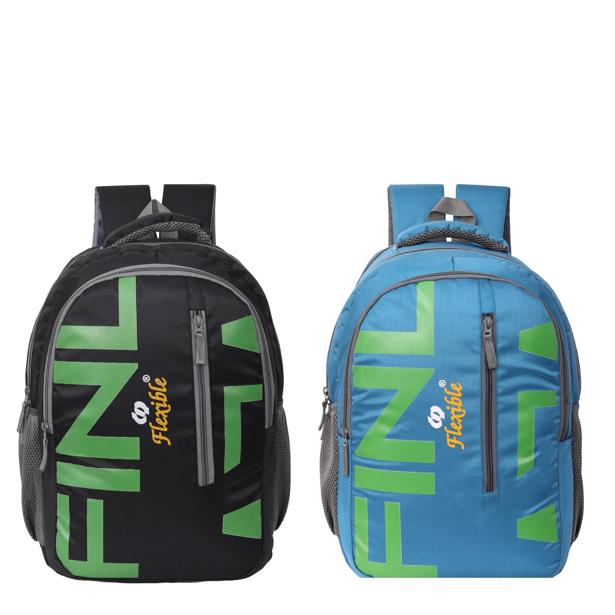 Flexible bags Large 35L Combo(Pack of 2) Casual School Bag|Laptop Backpack,College Bag with Rain cover for both boys &girls 35 L Laptop Backpack,BLACK, GREEN (B0CXF6P6ZT) Amazon Price History, Amazon Price Tracker