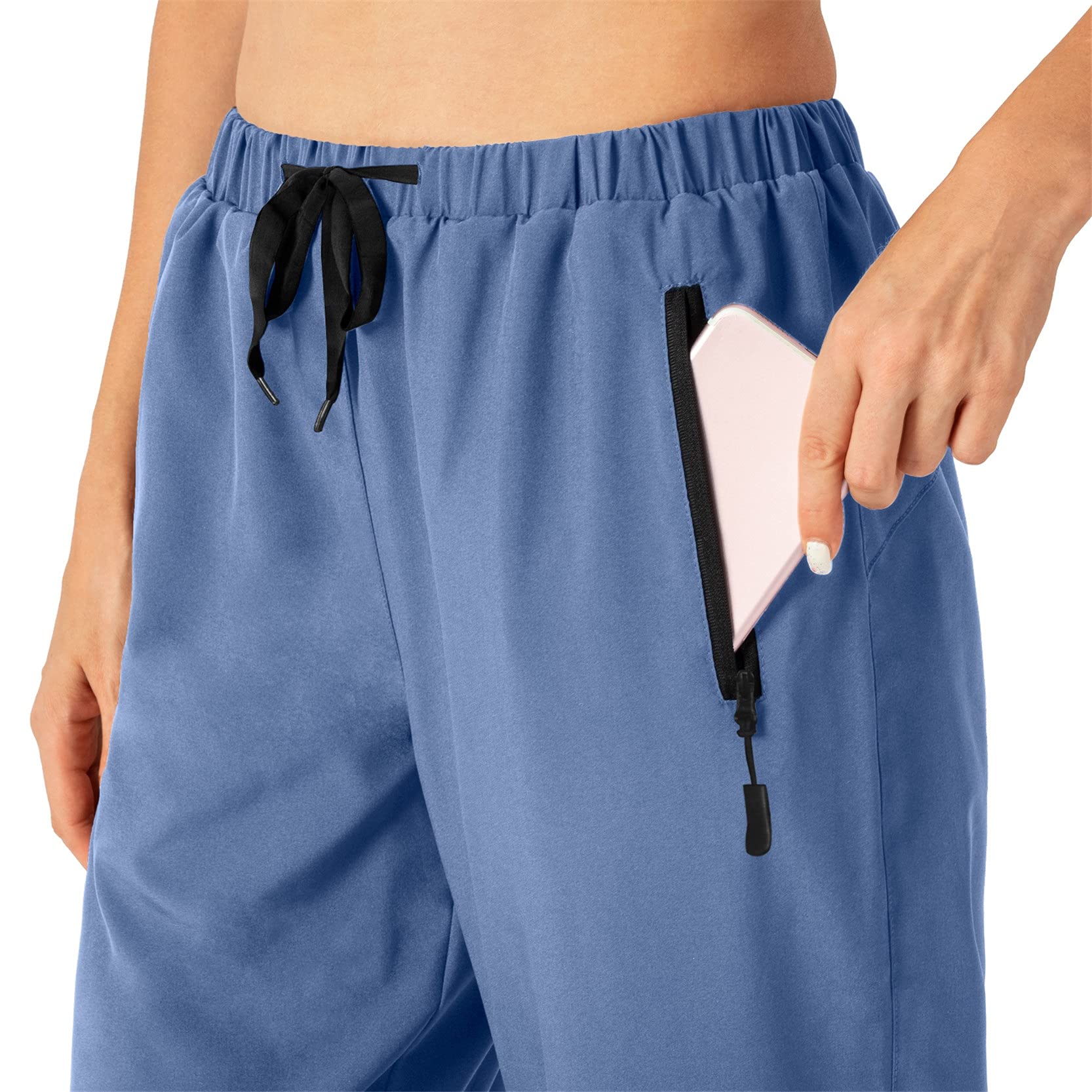 legginsy do uprawiania sportu, na siłownię, Damskie Cropped Yoga Spodnie Lato Baggy Casual 3/4 Długość Sporty Bieganie Spodnie Dress Dress Drawstring Capri Spodnie z kieszeniami rozciągliwe sportowe l