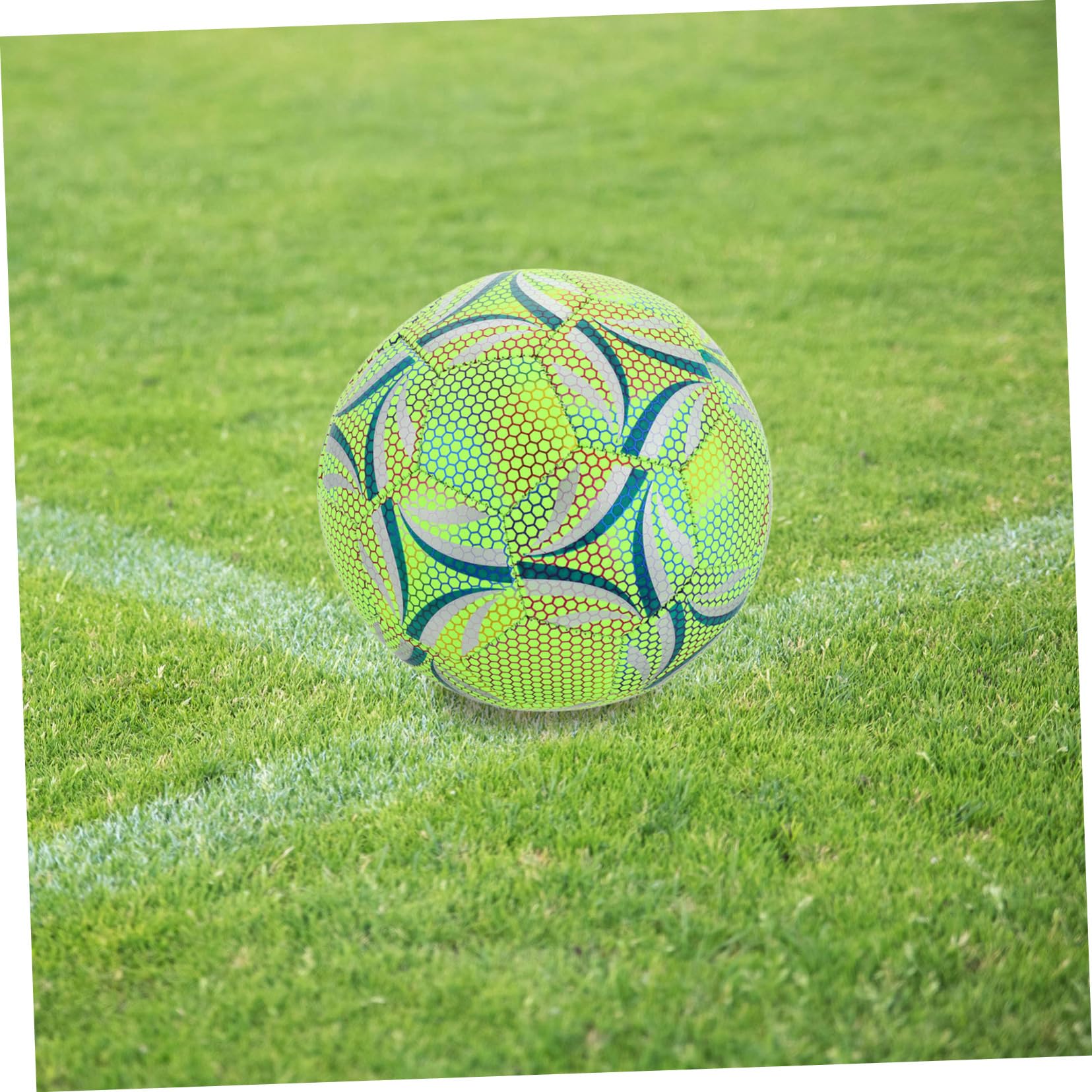 BESPORTBLE Pallone da Calcio Luminoso Fosforescente Accessorio Sportivo per Allenamento e Festa Resistente e Visibile in Tutte Le Condizioni