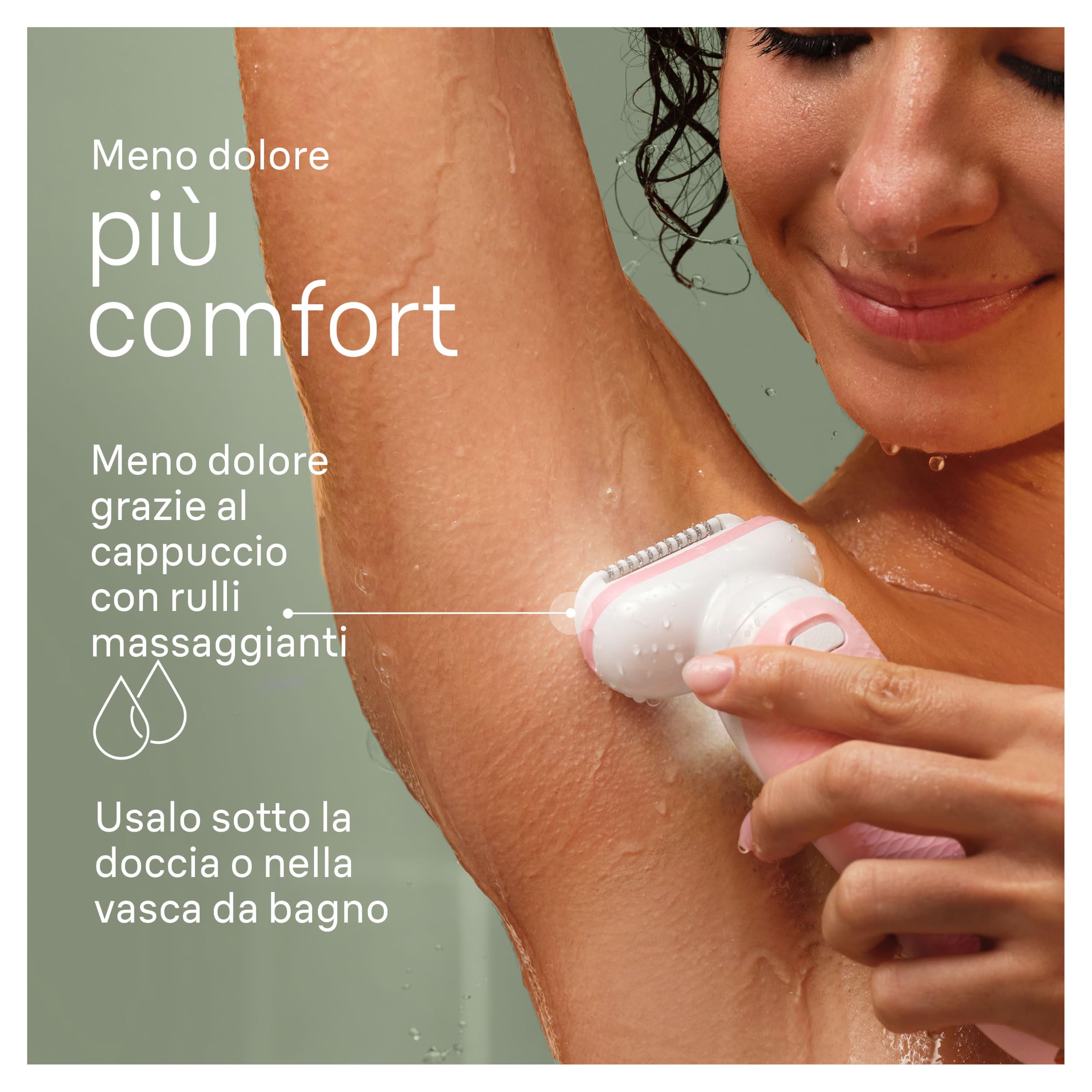 Braun Silk-Épil 9 Epilatore Elettrico Donna, Accessori, 9-130 Bianco | Depilatore Corpo Donna Impermeabile con Custodia e Cappuccio Regolatore, Rasoio Gillette Venus, 3 Lamette