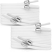 LaceMate Shoelaces – 2 Pairs Elastic No Tie Shoelaces for Casual Shoes and Trainers Also as Replacement
