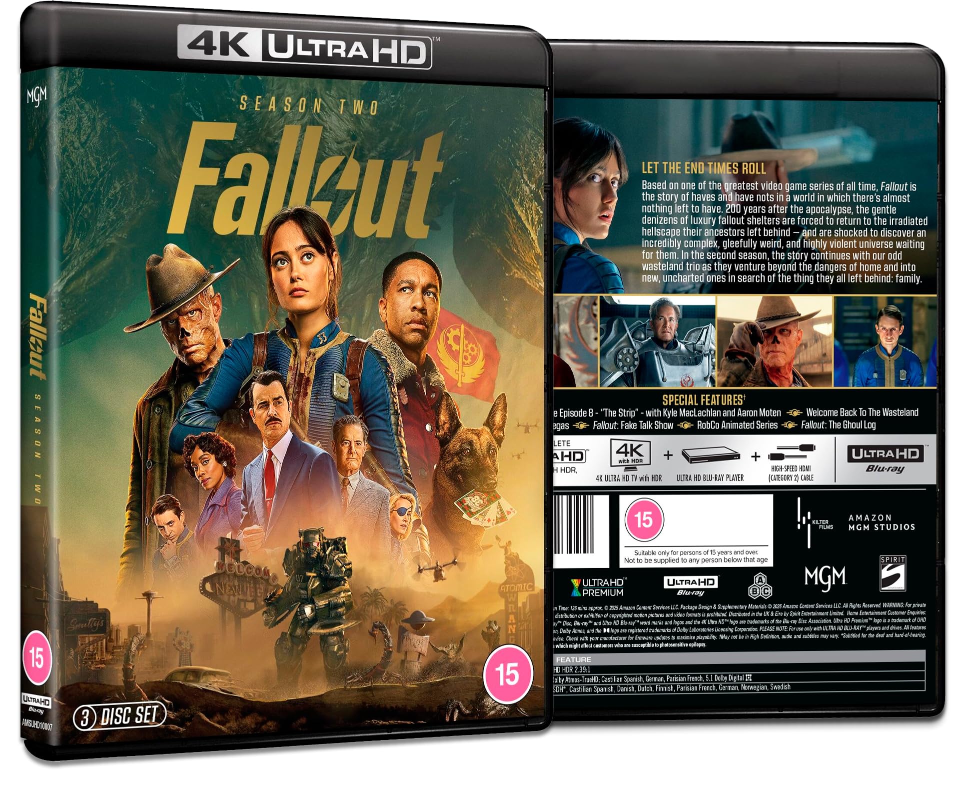 Fallout: Seasons 1 & 2 – Complete Collection (Special Features) [6-Disc Set] [4K Ultra HD] [Region Free]