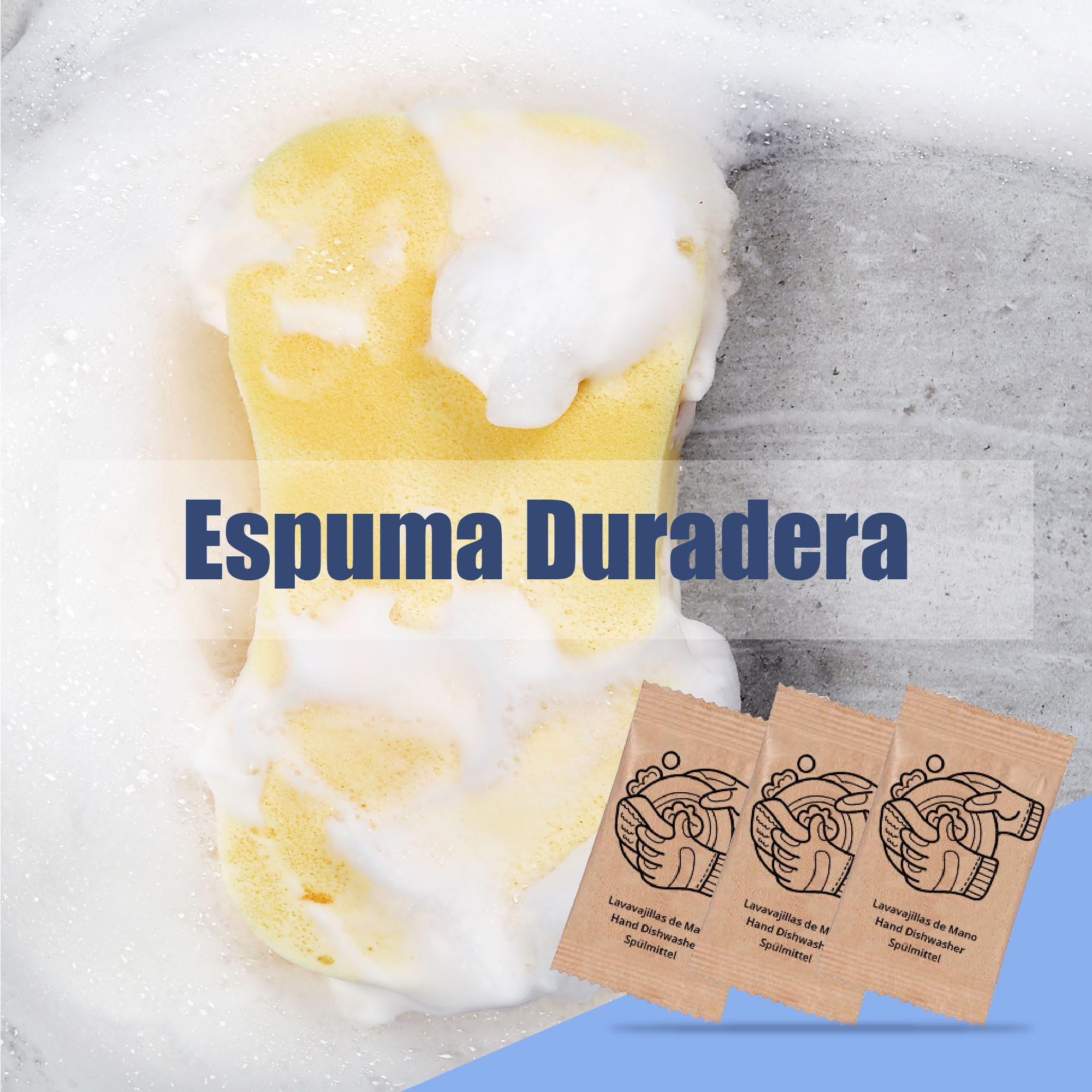 200 sobres de lavavajillas manual en papel reciclado de 15ml – Perfecto para apartamentos, campings y hostelería