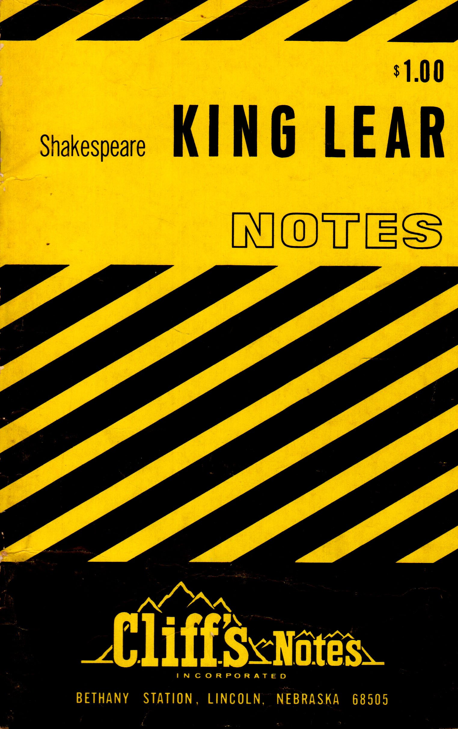 Notes on Shakespeare's "King Lear" (Cliffs notes)