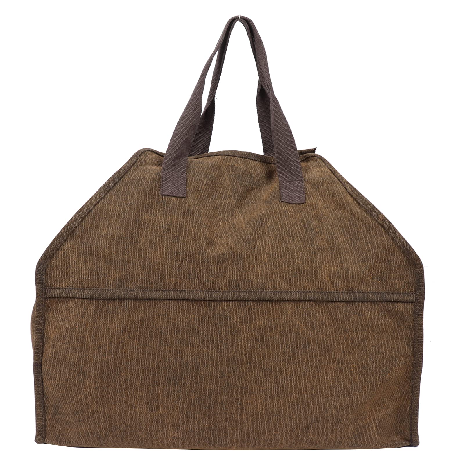 Portador de leña, bolsa de leña de lona pesada con asa, soporte para leña para chimenea, accesorios de almacenamiento para estufa para acampar en interiores