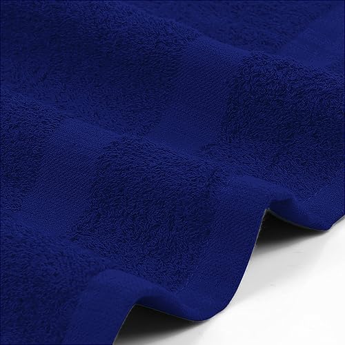 Miniatura 4 de Utopia Towels Royal Blue - Toallas de salón (24 unidades, no son a prueba de blanqueador, 16 x 27 pulgadas), muy absorbentes para manos, gimnasio,