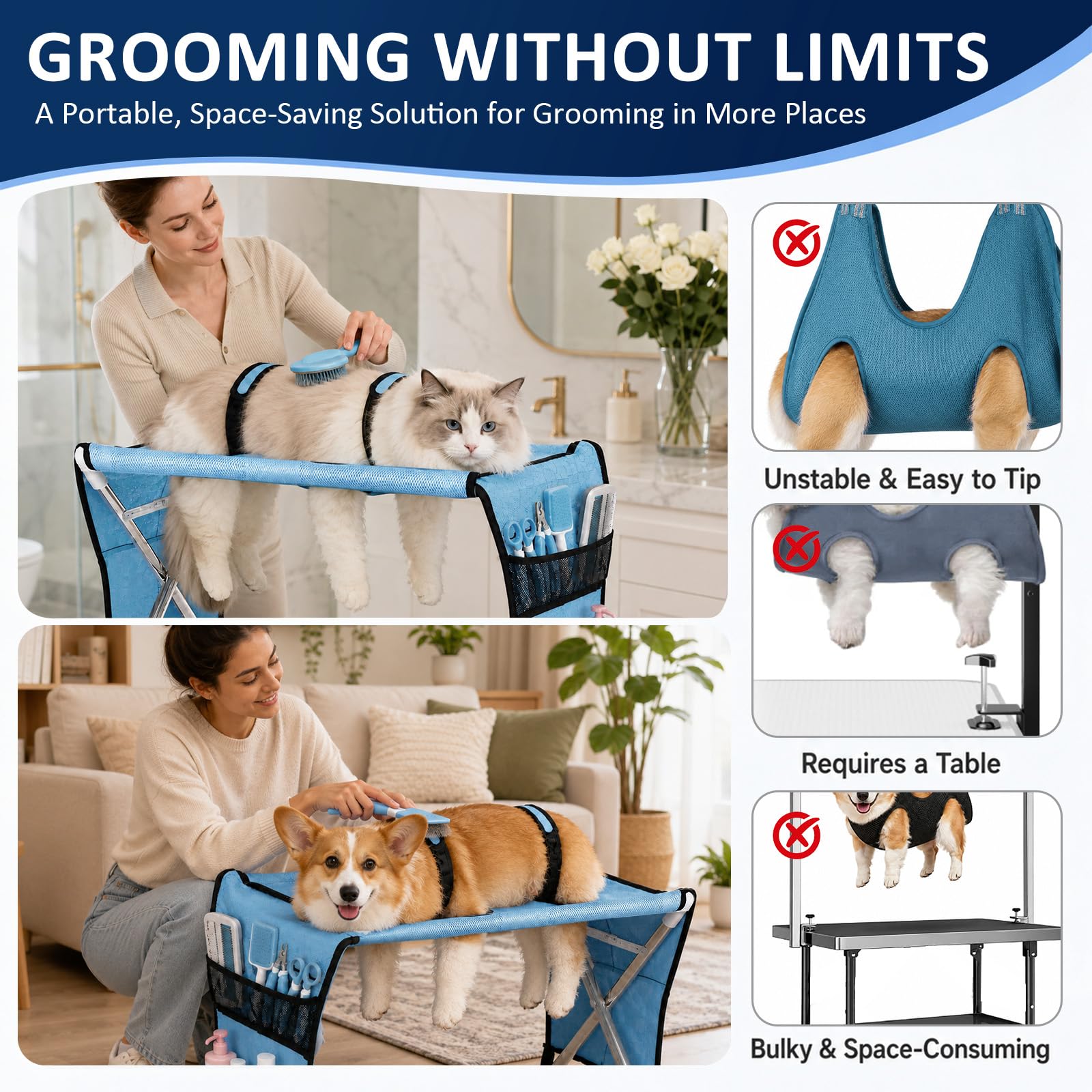 Pet Grooming Hammock for Small Dogs -4 Pet Grooming Hammock for Small Dogs -4