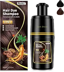 Xampu Coloração Semipermanente IIIMEIDU Marrom Escuro para Cabelos Grisalhos 350ml