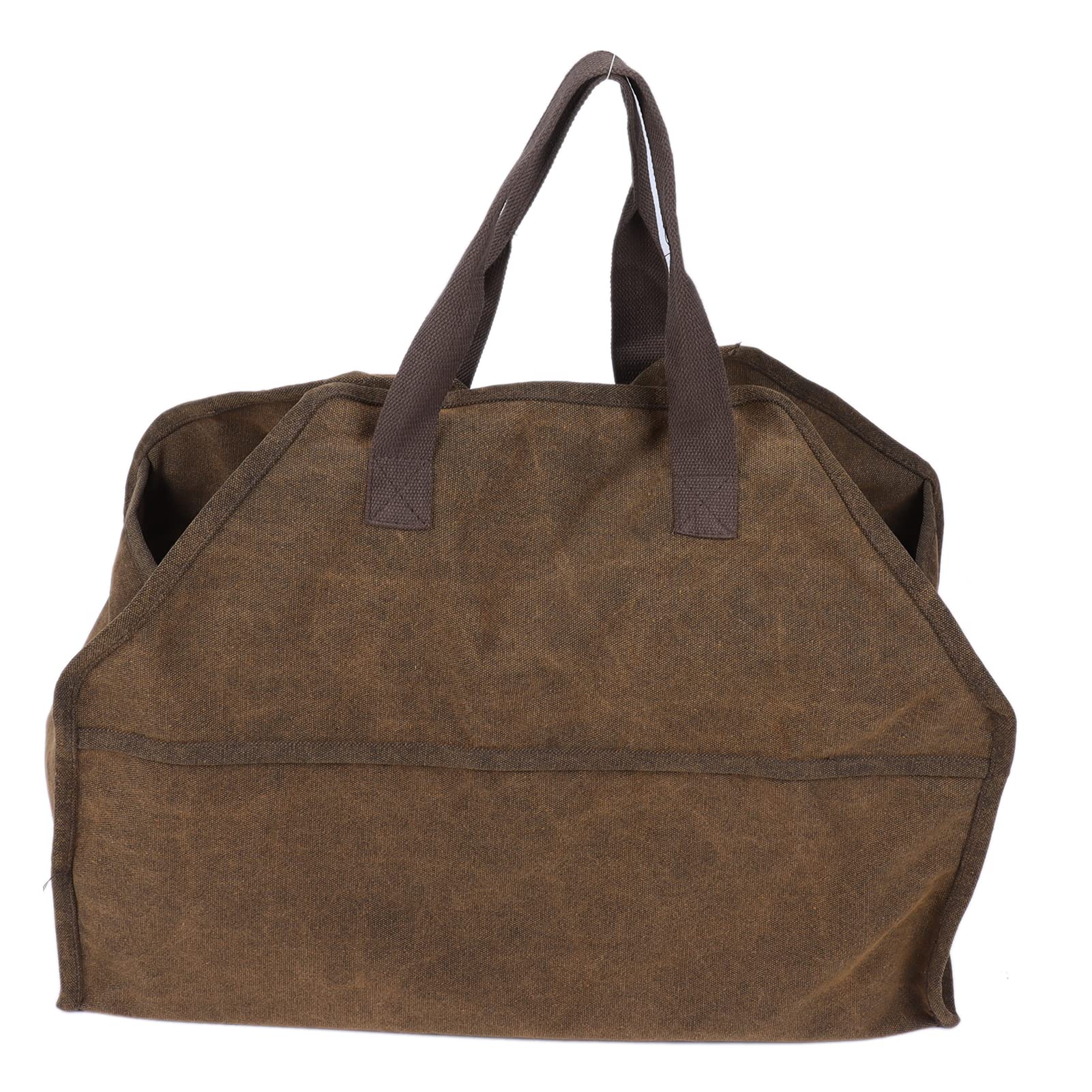 Portador de leña, bolsa de leña de lona pesada con asa, soporte para leña para chimenea, accesorios de almacenamiento para estufa para acampar en interiores