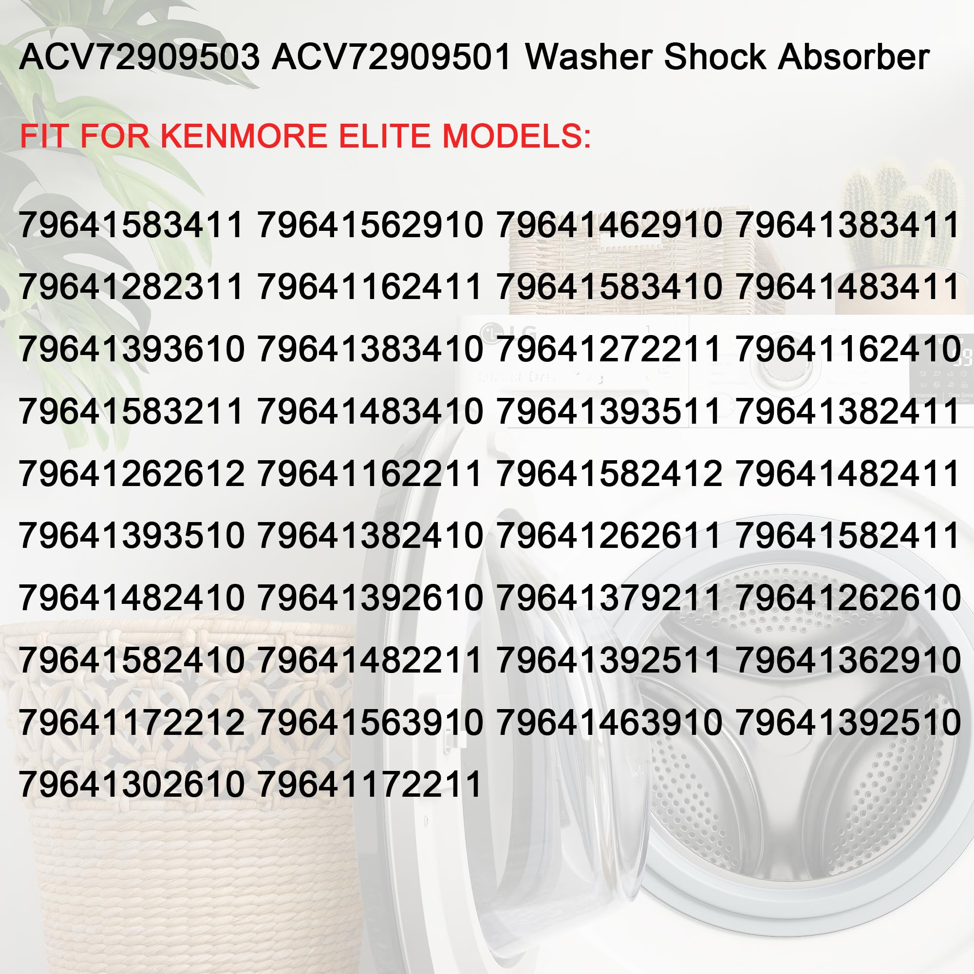 ACV72909503 ACV72909501 Washer Shock Absorber Fit for LG Kenmore Elite — Amazon image 6