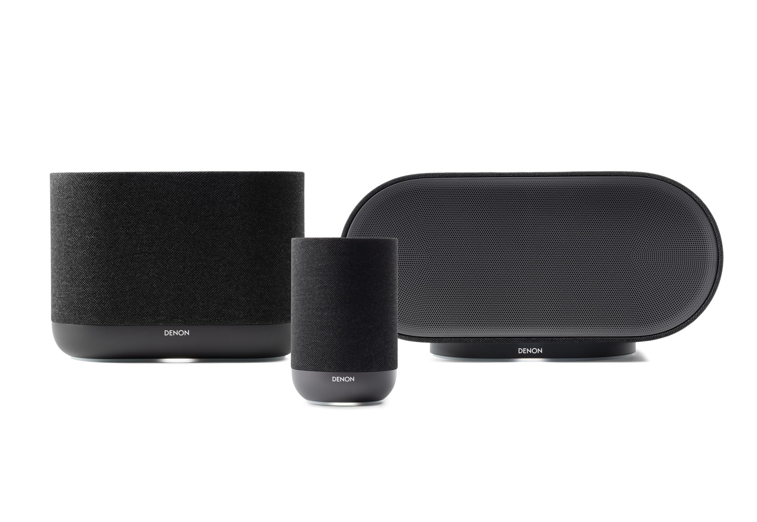 Denon Home 200 Bluetooth Lautsprecher mit HEOS, Dolby Atmos Music, Musikbox Kabellos, Hi-Res Audio, 8 Treiber Array, Stereopaar-Funktion, WLAN, AirPlay 2, Premium Sound & Multiroom - Schwarz