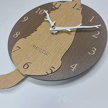 Amazon.co.jp: 振り子時計 はみだしワンちゃん 壁掛け時計