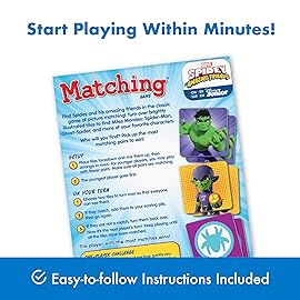 Wonder Forge Marvel Spidey and His Amazing Friends Matching Game - Educational Memory Game for Kids Ages 3+ - Fun for Toddler Boys and Girls Featuring Spiderman and Friends