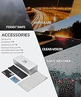 Vista 7 de Gafas de sol polarizadas para hombre, anteojos de sol polarizados con protección UV, lentes de sol ligeras para conducir, pescar, jugar al golf