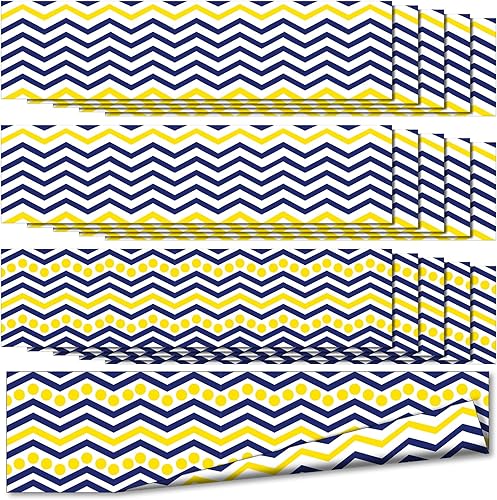 Geyee 60 tableros de anuncios para el aula, bordes de pizarra, decoración de aula, pósteres escolares, exhibiciones escolares, profesores