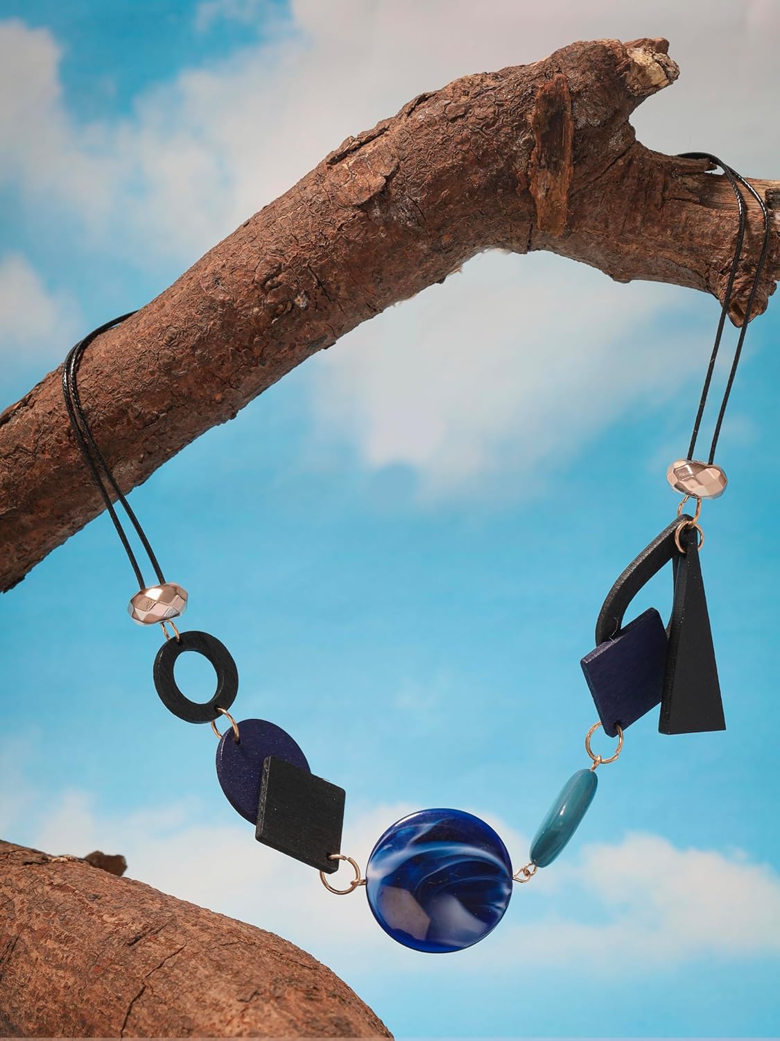 MINACHI Vintage Wooden Geometric Pendant Necklace, Personality Necklace, Gift for Women - Image 7