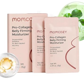 Momcozy Stretch Mark Cream Trial Pack - Belly Firming Moisturizer 0.36 oz