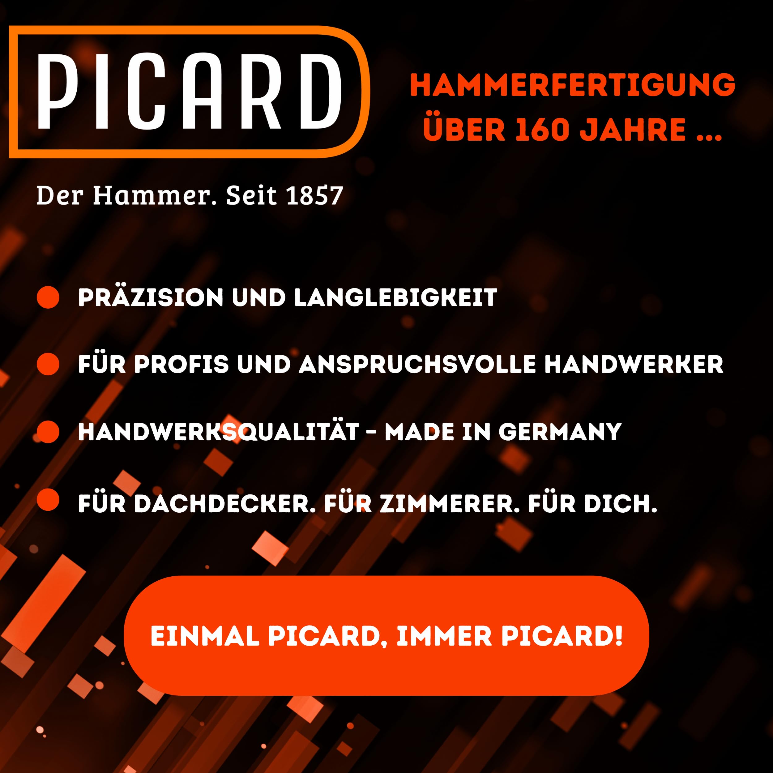 PICARD x DACHKRONE Set 1 – Schieferhammer Nr. 207 R XL & Haubrücke Nr. 209 gebogen