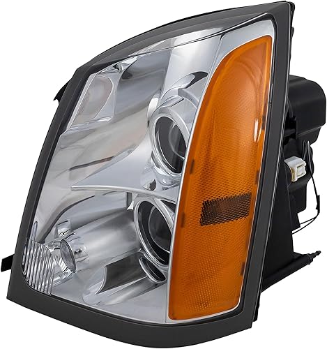 Compatible con CAPA 04-09 SRX delantero halógeno faro delantero faro delantero conjunto de lámpara con bombilla lado izquierdo del conductor