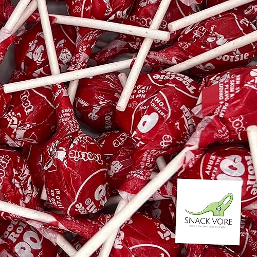 Miniatura 1 de Tootsie Pops Paletas, Cherry Tootsie Pops - Bolsa a granel de 60 Tootsie Pops (aproximadamente 2.5 libras de Tootsie Roll Pops) por Inspired Candy.